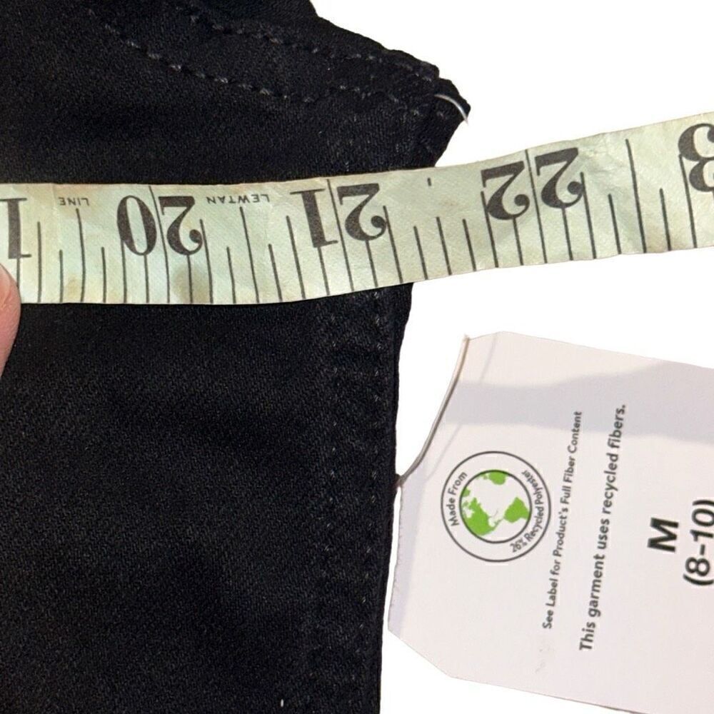 "NEW" Black denim jacket, ladies size med(8-10) by time and true - Picture 9 of 10